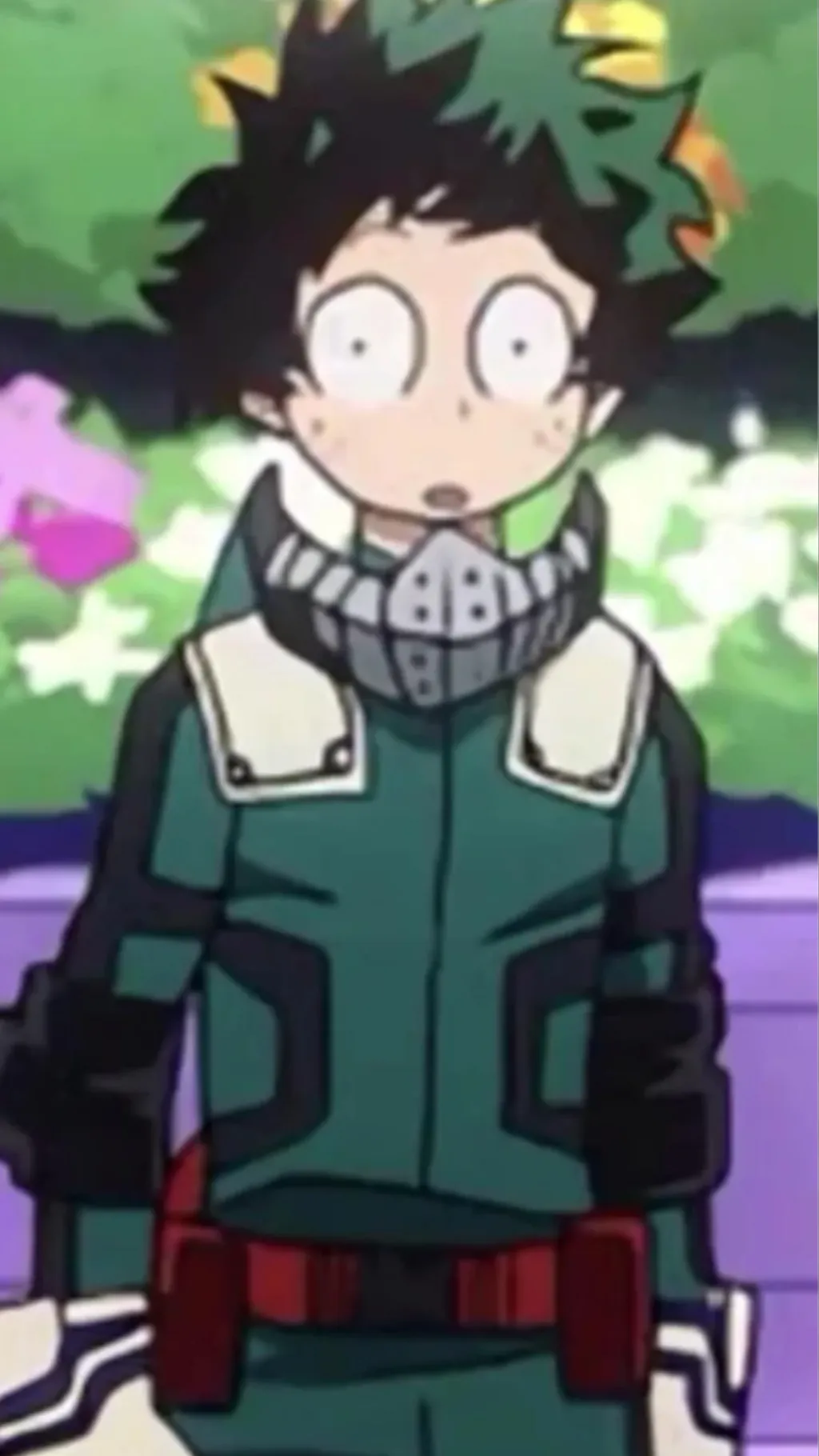 ai character: Cross dresser deku background