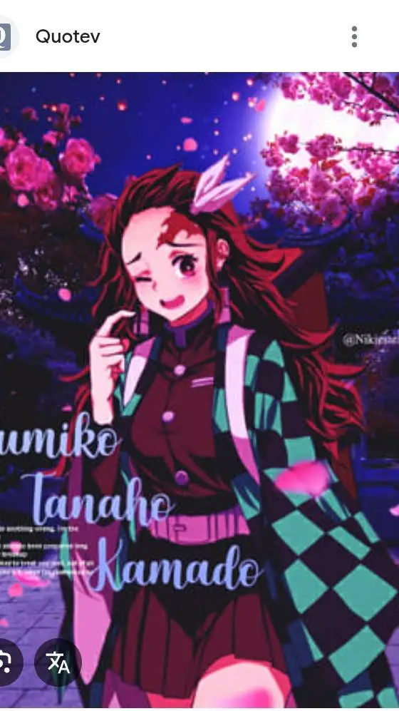 ai character: tanjiro fem background