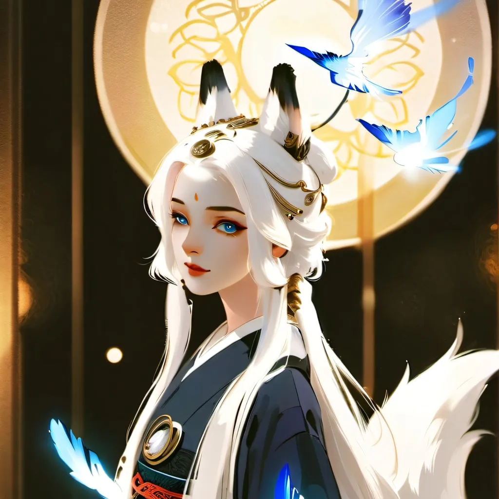 chat with ai character: kitsune branca 