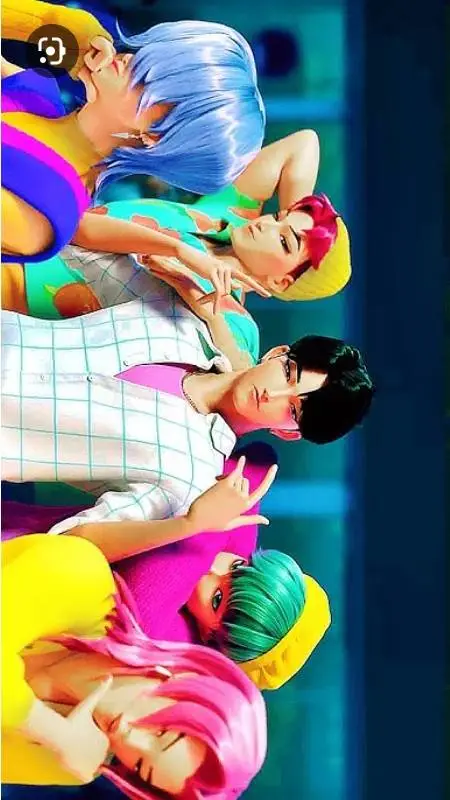 ai character: huntrix vs saja background