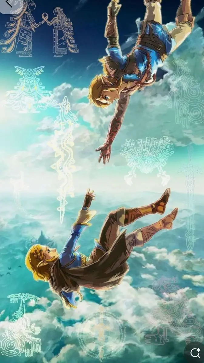 ai character: Link y Zelda background