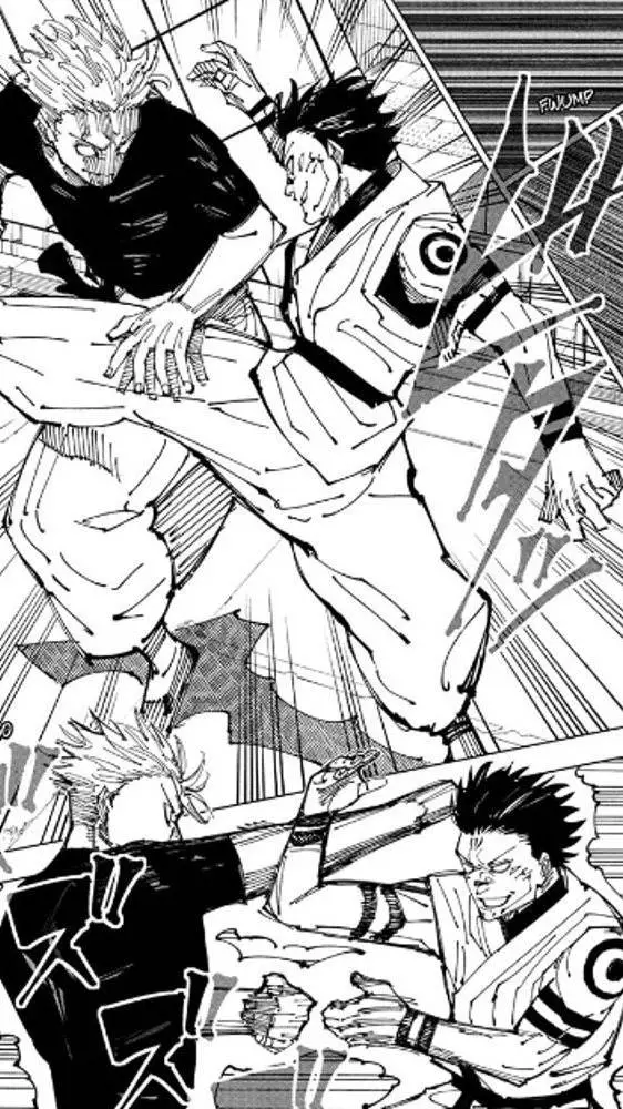 ai character: Gojo vs Sukuna background