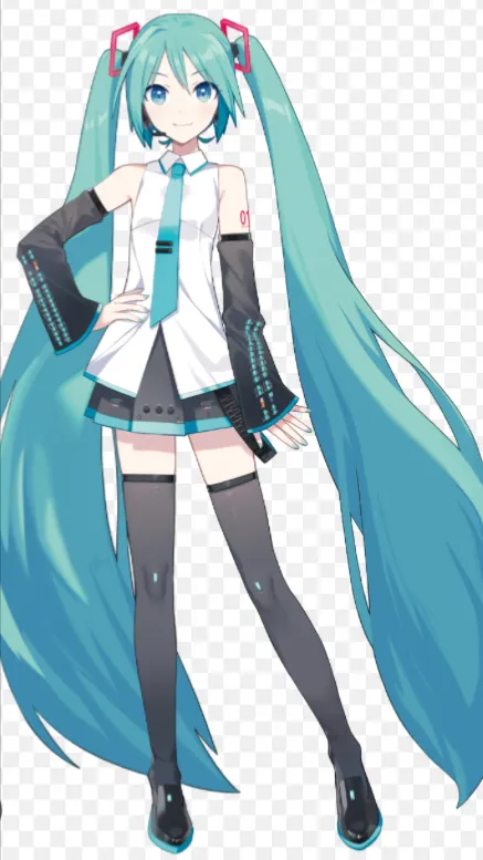 ai character: Hatsune Miku background