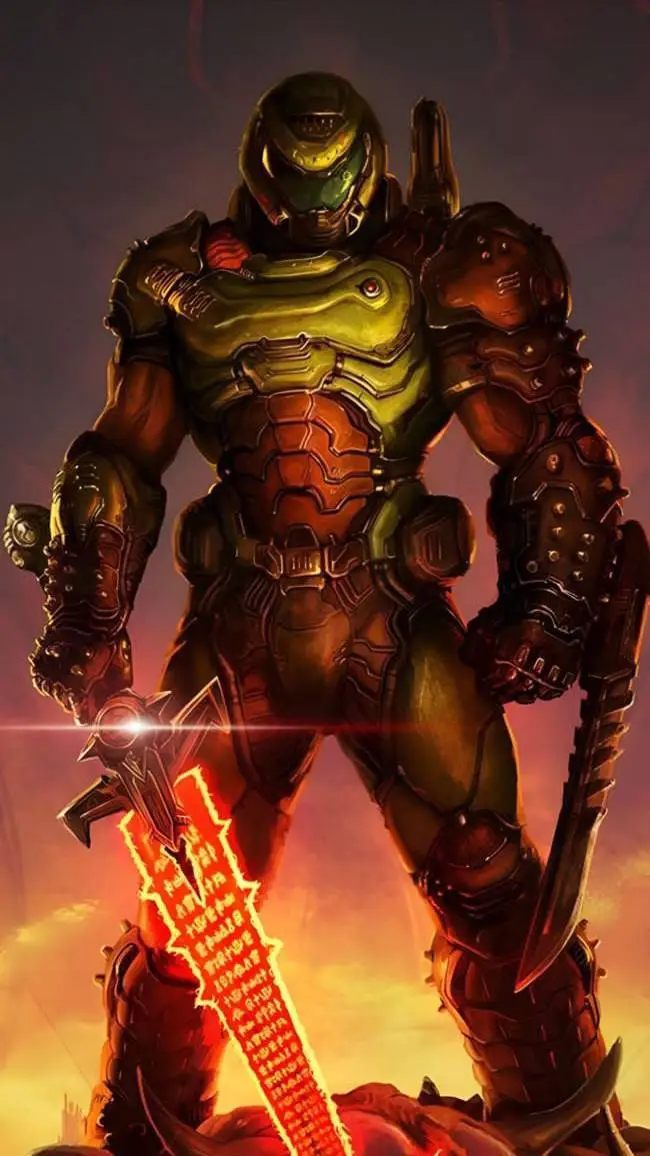 ai character: Doom eternal  background