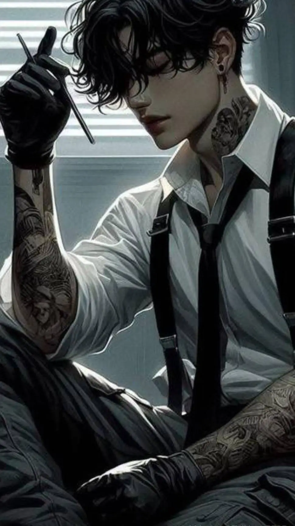 ai character: Damian  background