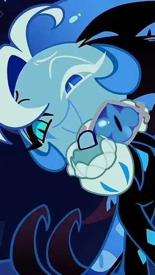 ai character: shadow milk cookie background