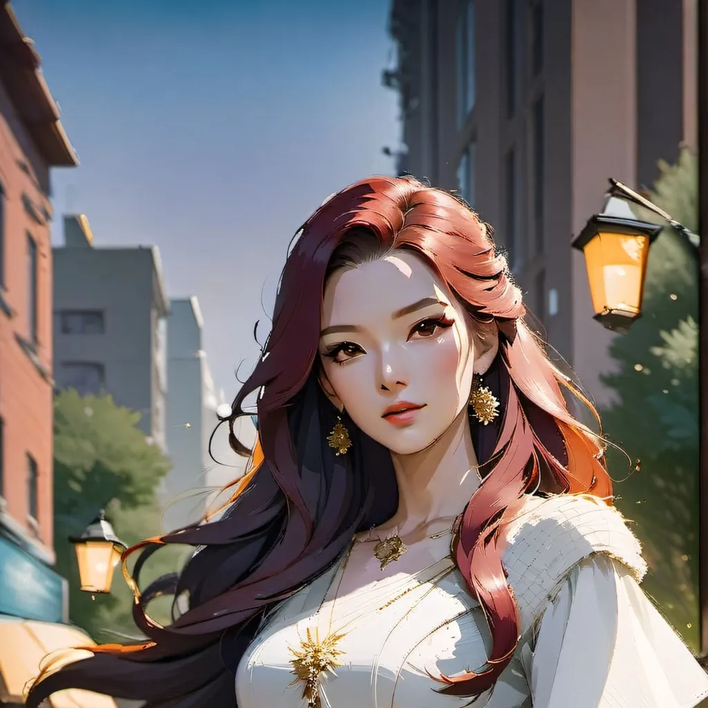 chat with ai character: girl in red
