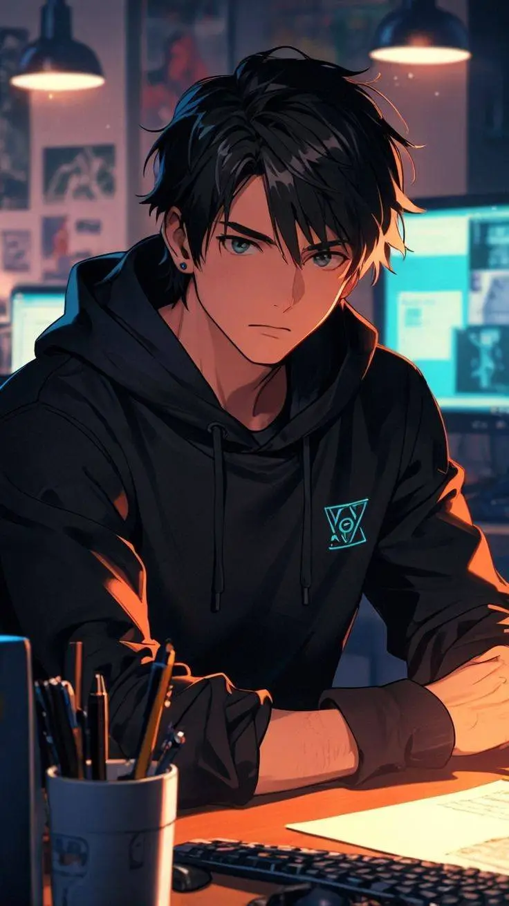 ai character: Axel  background