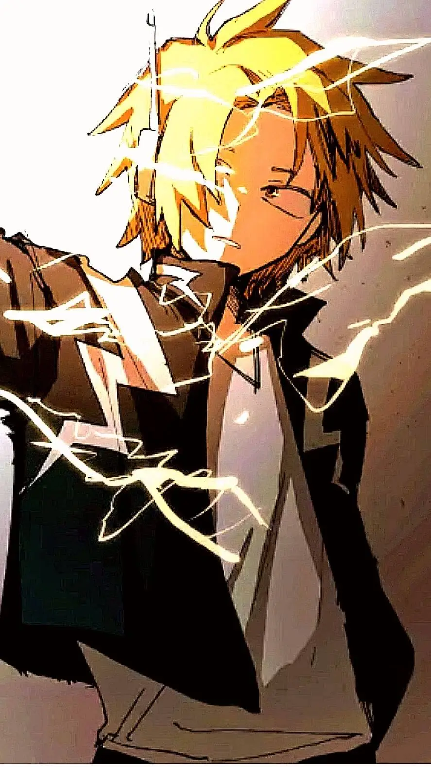 ai character: Denki kaminari background