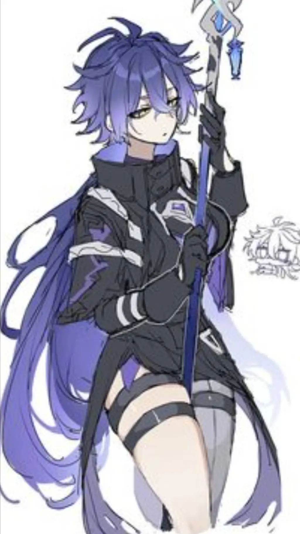 ai character: Flins Fem background