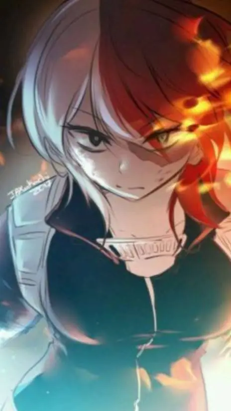 ai character: shoto femenale  background