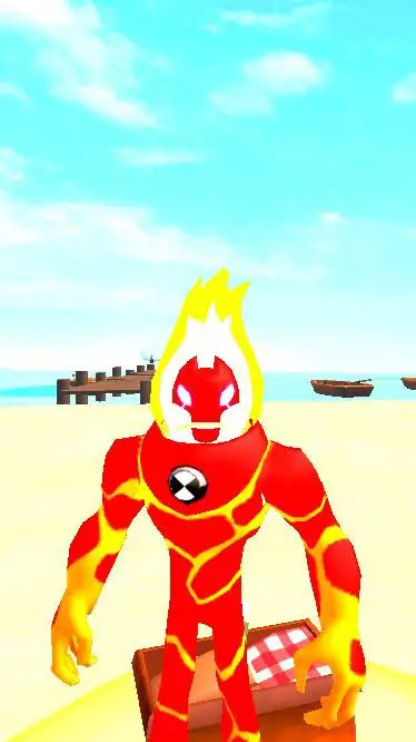 ai character: Heat blast! background