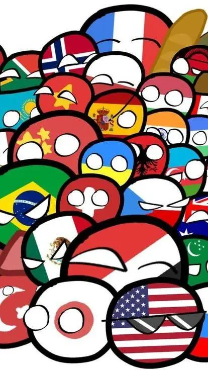 ai character: Countryballs background