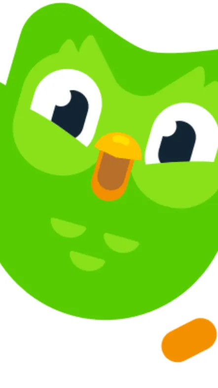 ai character: DUOLINGO  background