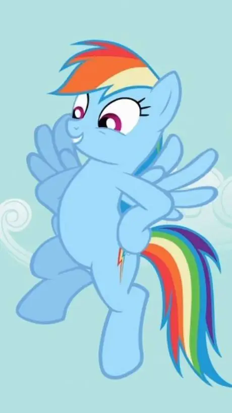 ai character: Rainbow Dash background