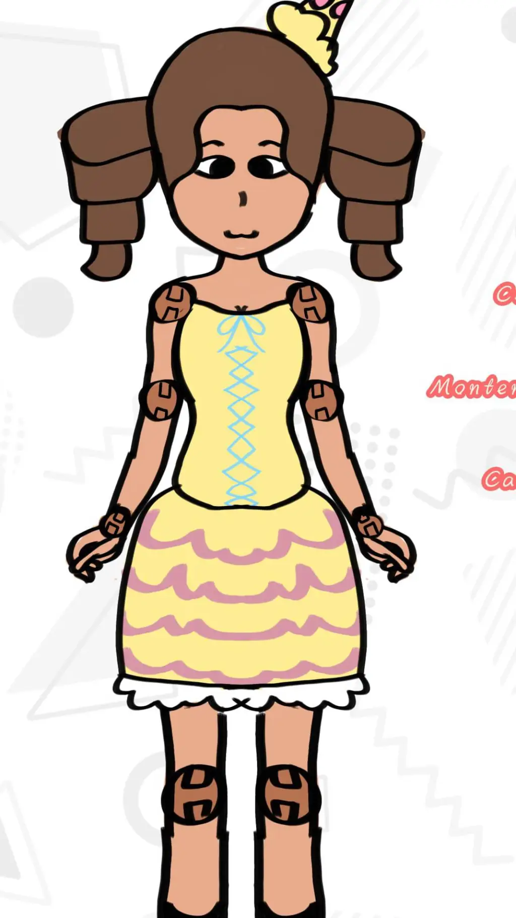 ai character: Celine  background