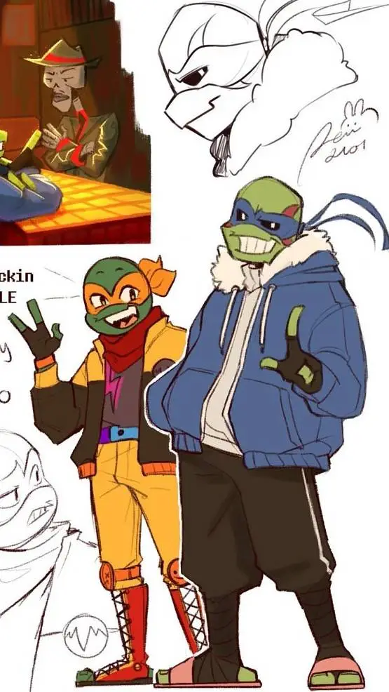 ai character: Future ROTTMNT  background
