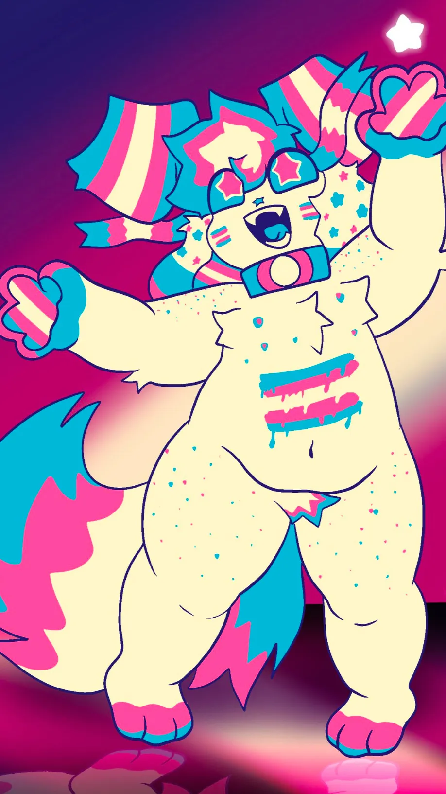 ai character: Trans(Kittydog) background