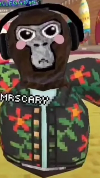 ai character: Mrscary GorillaTag background