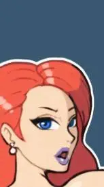 ai character: Redhead Skinsuit  background