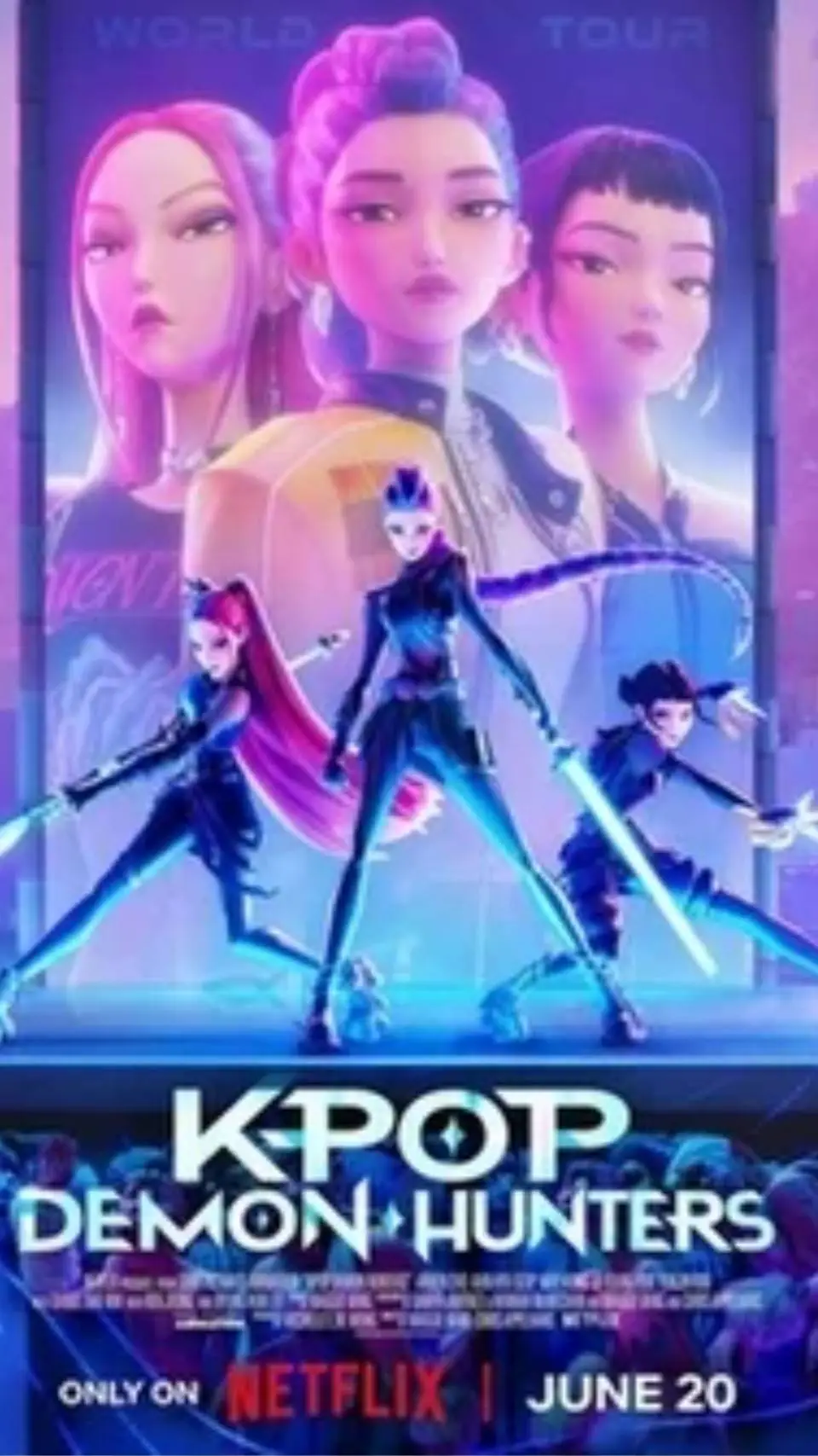ai character: K.pop DémonHunter background