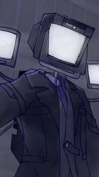 ai character: Large tv man background