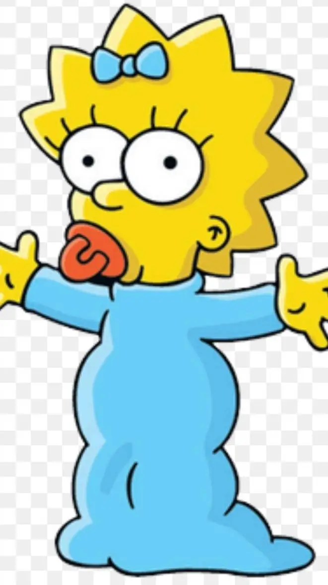 ai character: Maggie simpson background