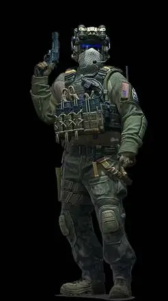 ai character: TFGO Soldier background