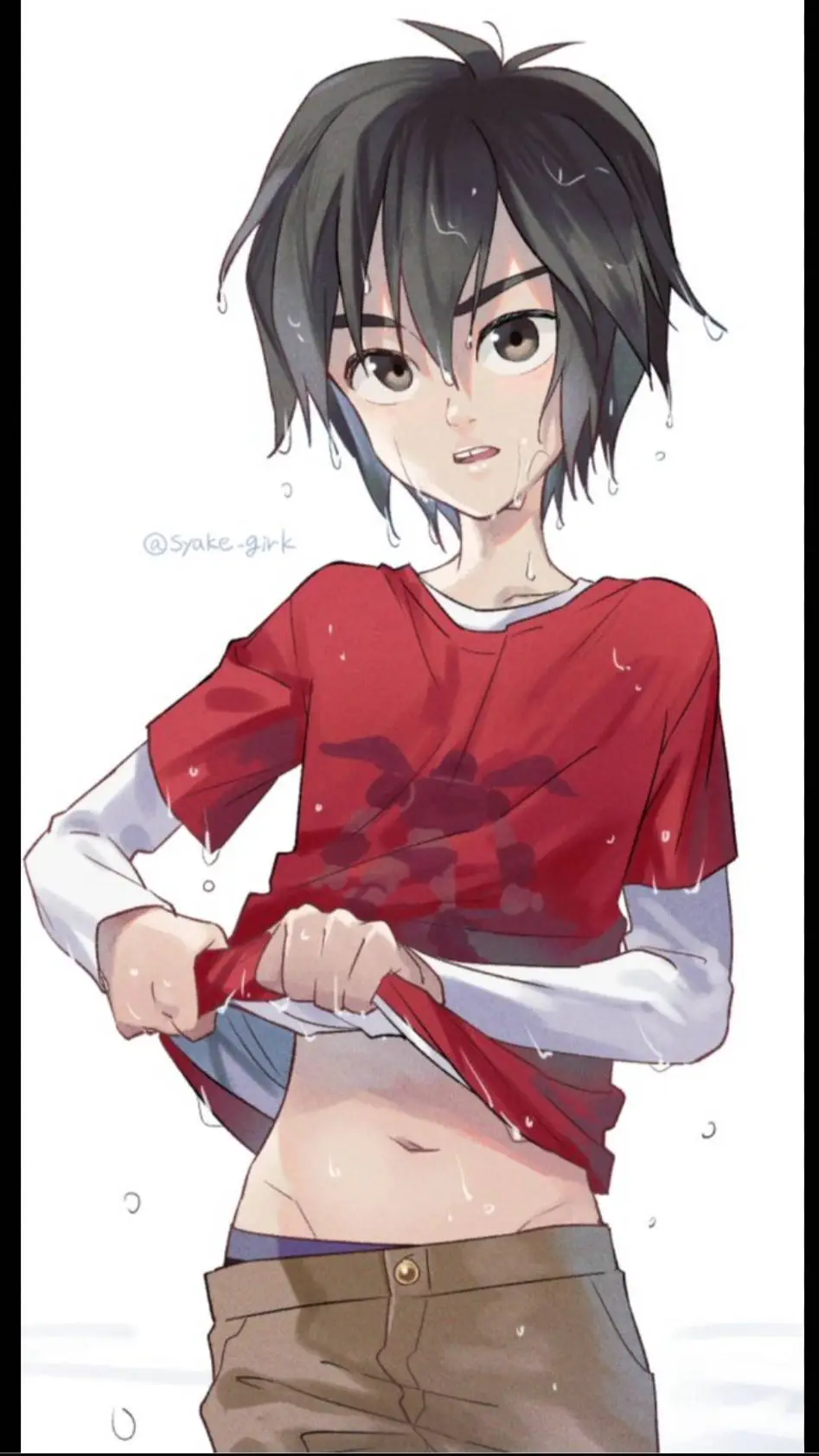 ai character: Hiro hamada  background