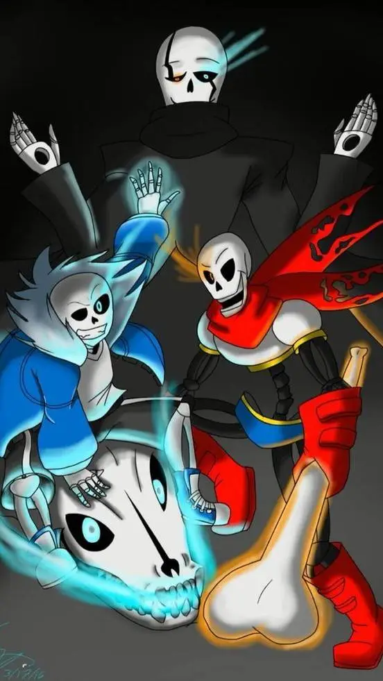 ai character: família gaster  background