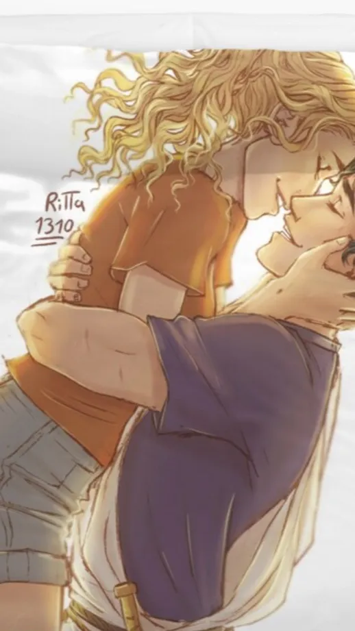 ai character: Percabeth wedding! background