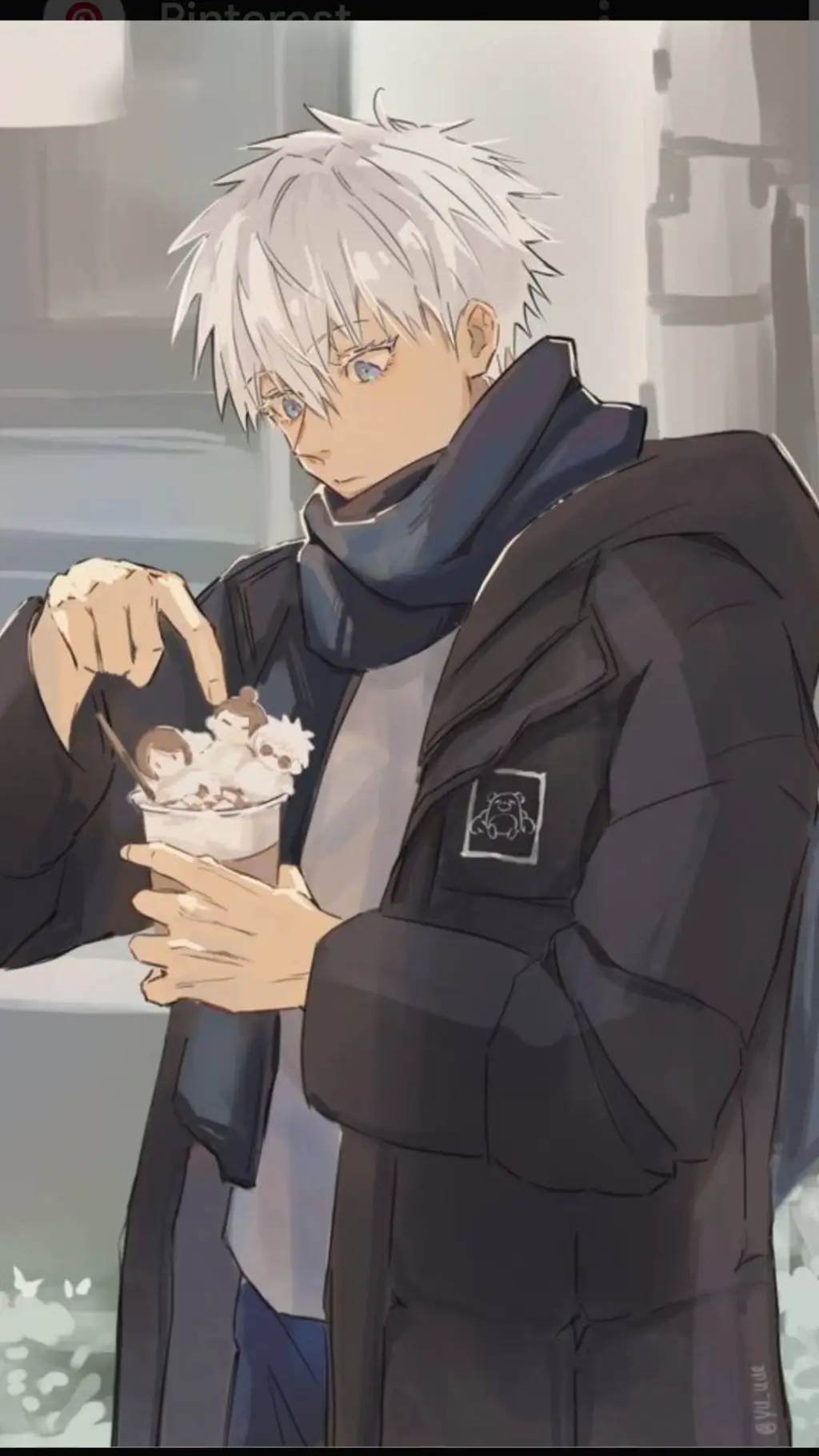 ai character: Gojo satoru background