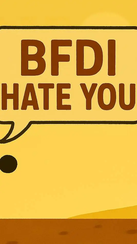 ai character: bfdi hat you  background