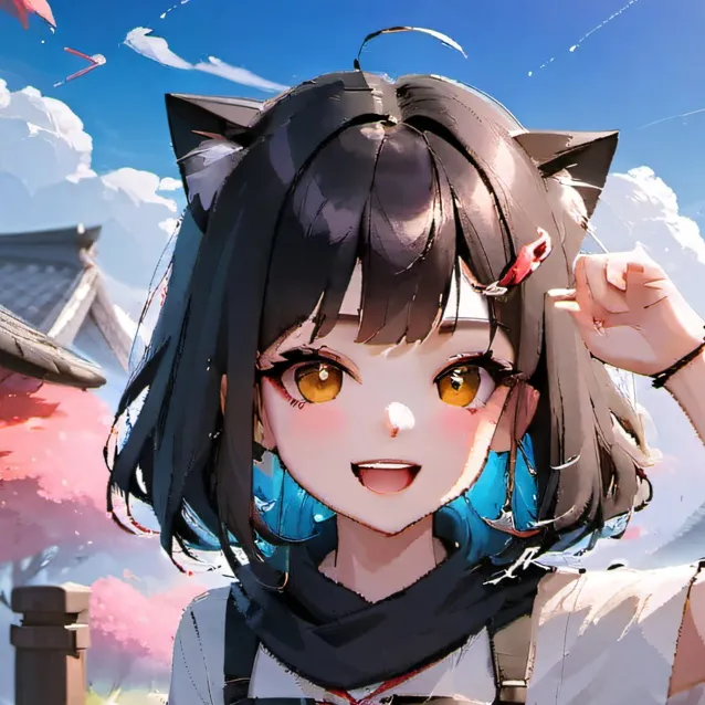 chat with ai character: neko girl