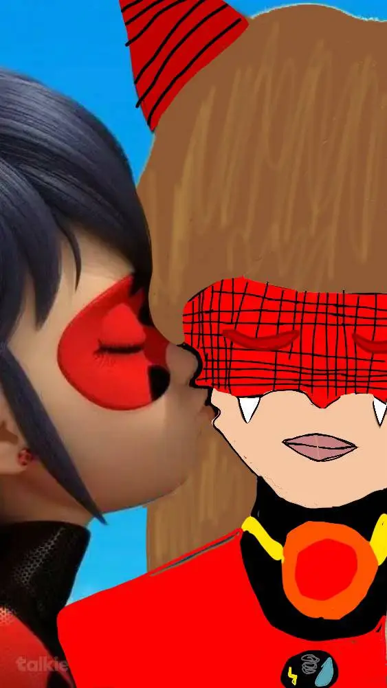 ai character: viper X ladybug  background