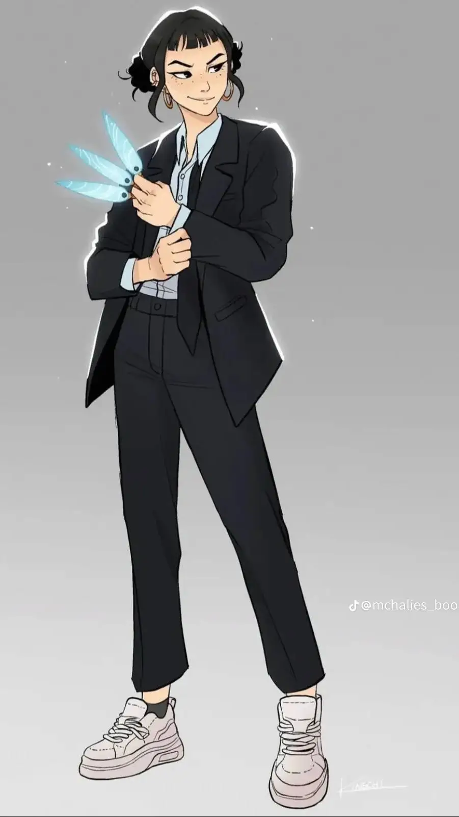 ai character: Zoey KPDH  background