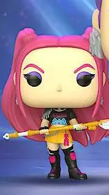 ai character: MIRA AS A FUNKO!?! background