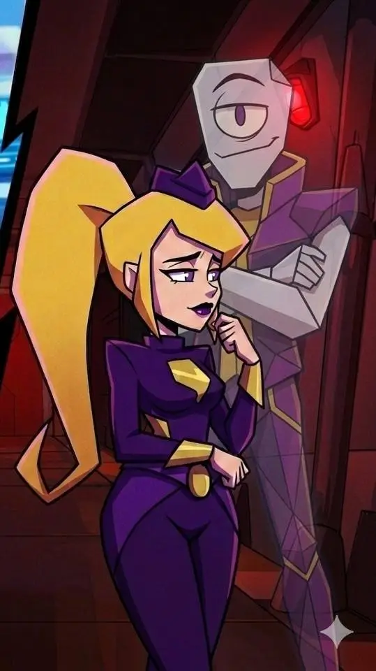 ai character: Miss Information  background