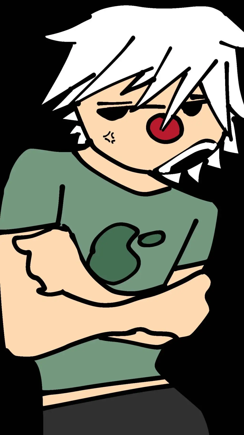 ai character: Frowny Aysky background