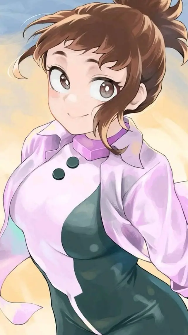 ai character: Ochaco uraraca  background