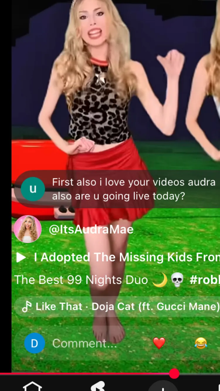 ai character: It’s Audra Mae background