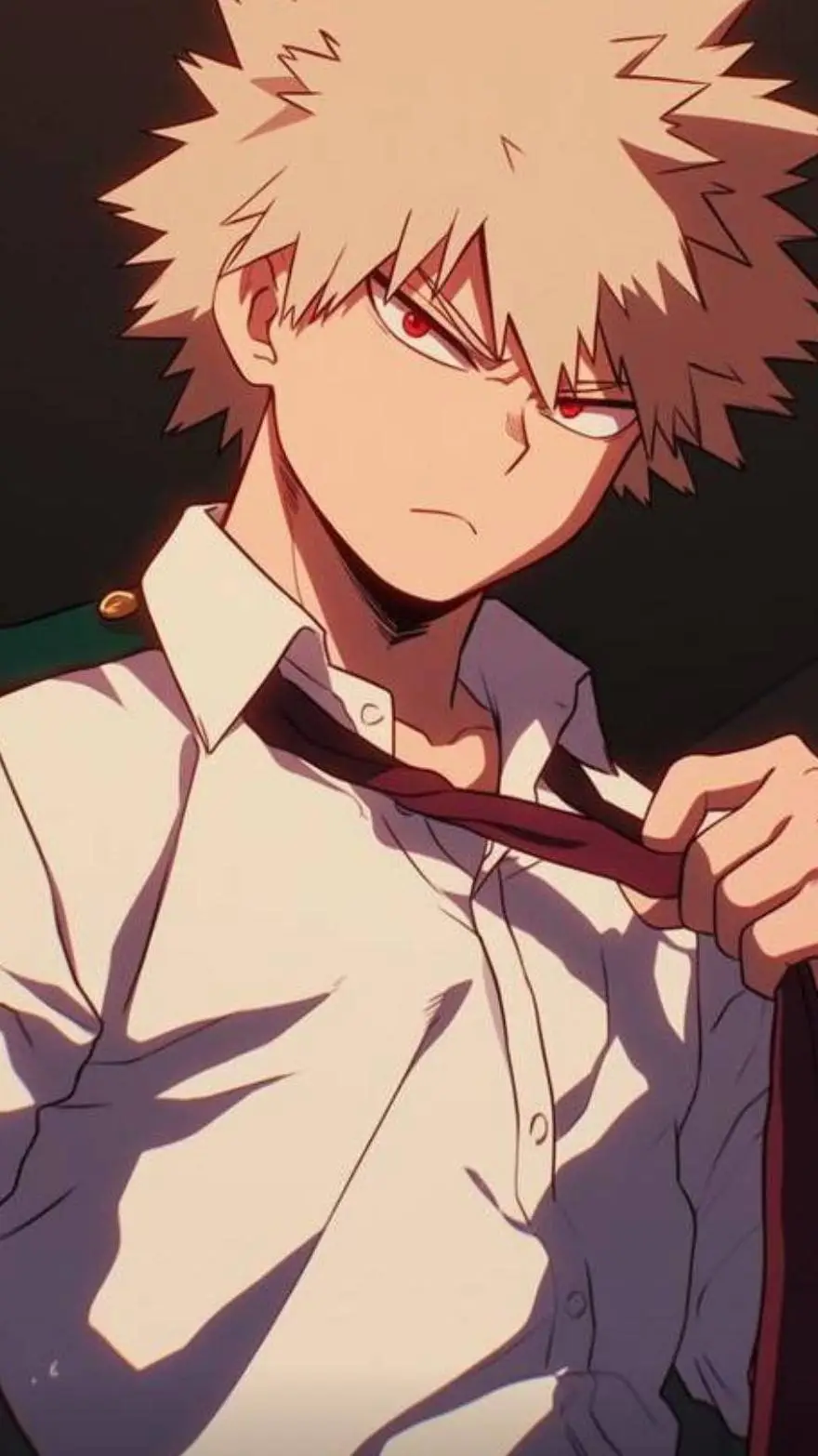 ai character: bakugo  background