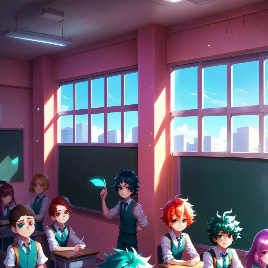 chat with ai character: MHA new student