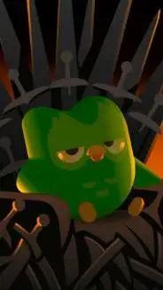 ai character: Duolingo rey background