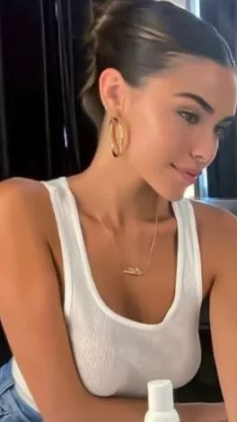 ai character: Madison beer  background