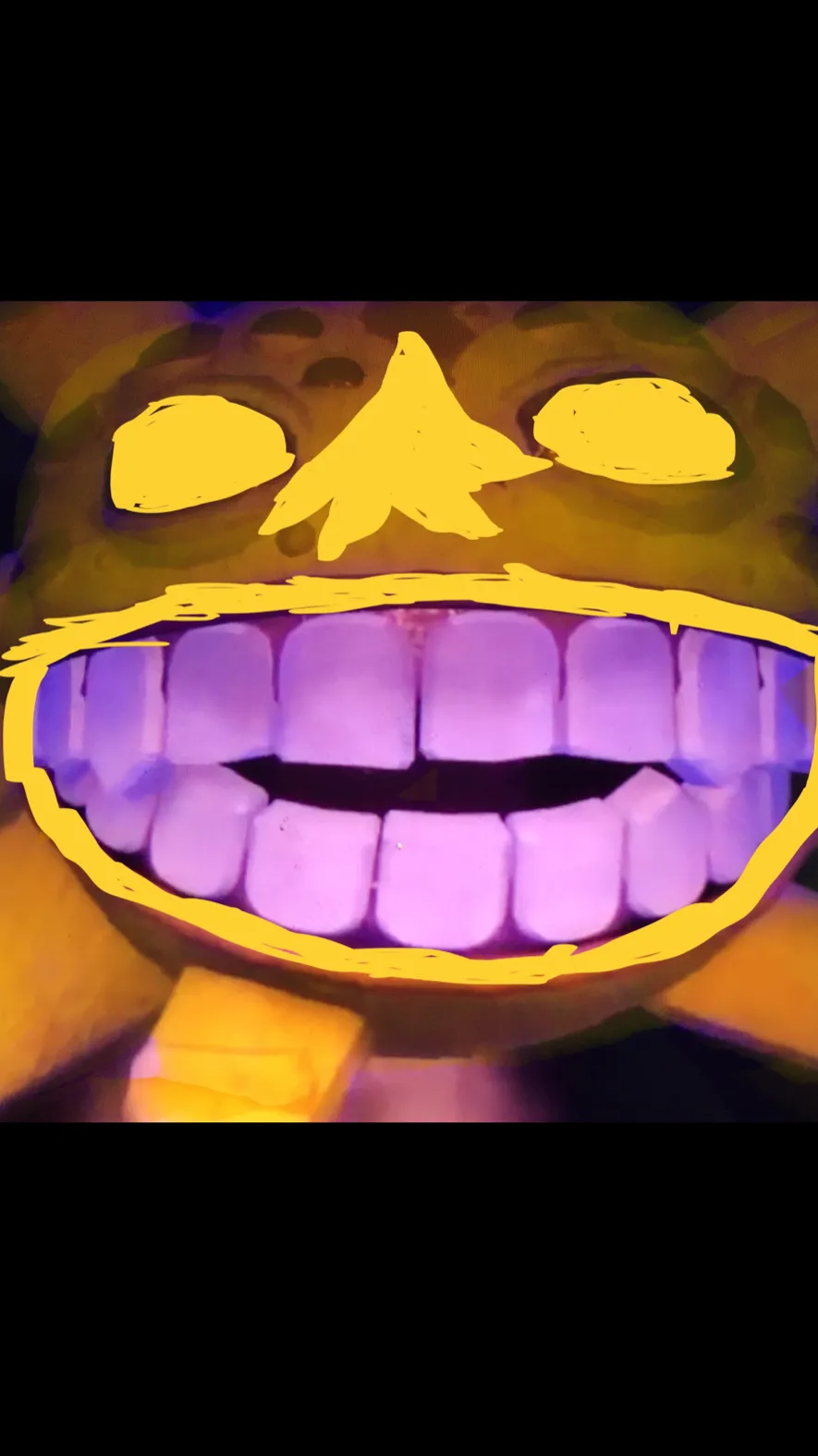 ai character: curious grumble  background