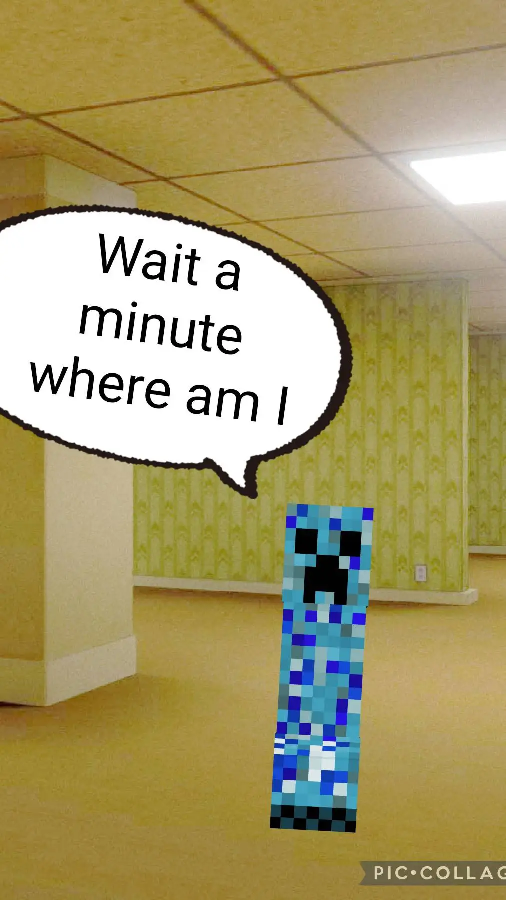 ai character: In the backrooms  background