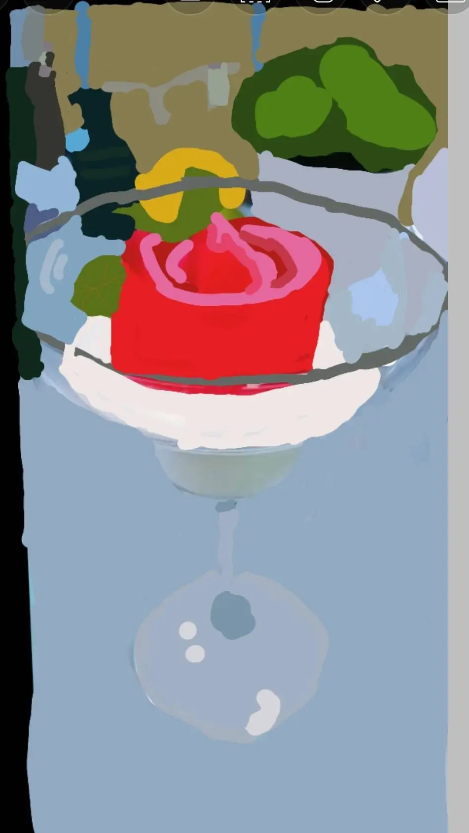 ai character: Pudding background
