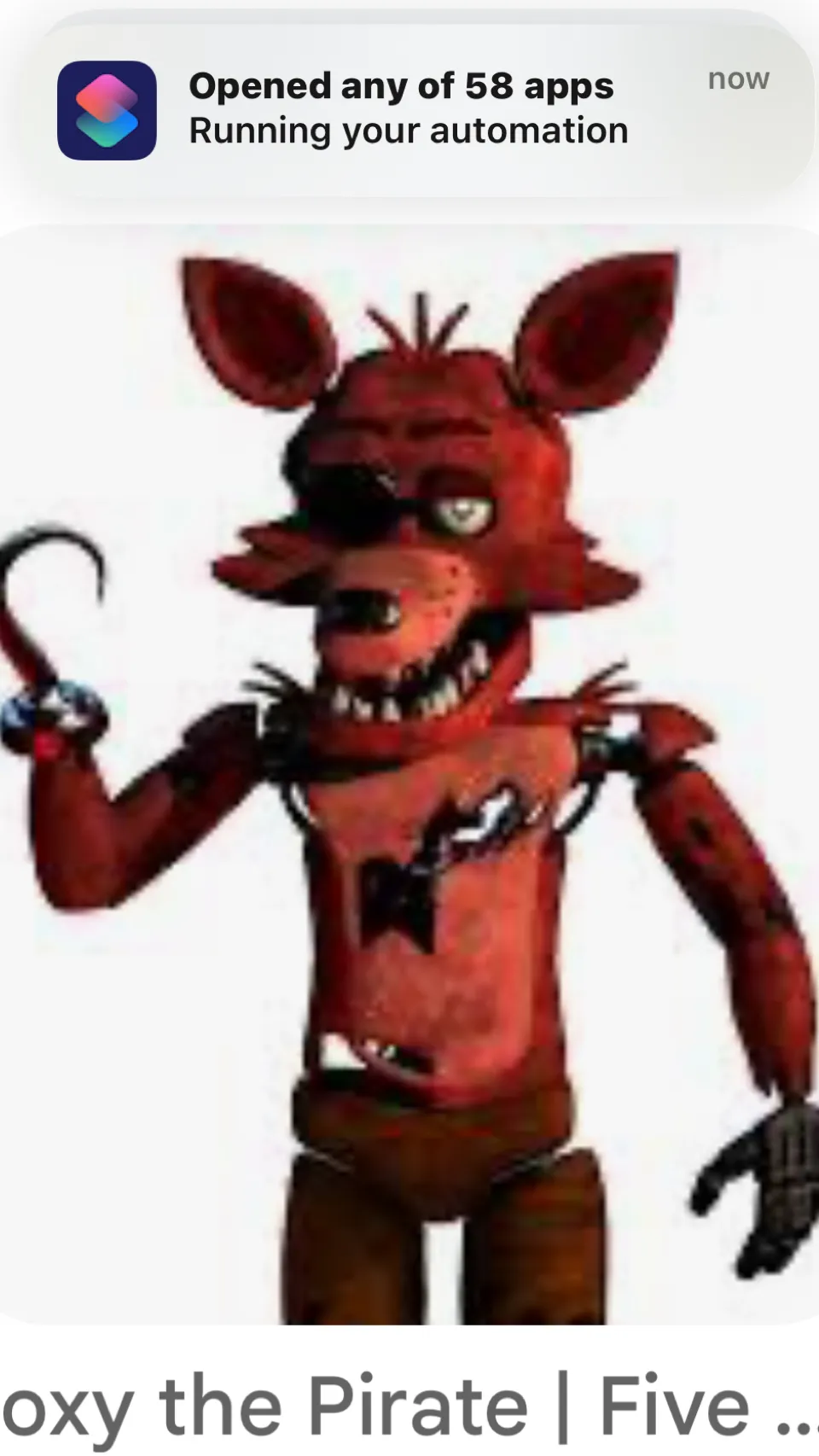 ai character: Foxy background