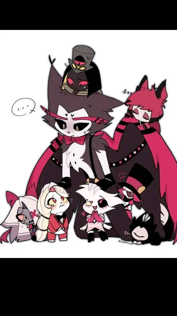 ai character: Hazbin hotel baby  background